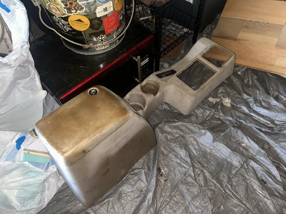 Jeep Wrangler TJ 1997 1998 1999 2000 2001 2002 OEM consola central bronceada 1 pieza Foto 1 de 4