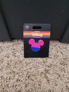 NEW Disney Pin Trading Rainbow Pink Purple Blue Mickey Bisexual LGBTQIA+ Pride - Imagen 1 de 2