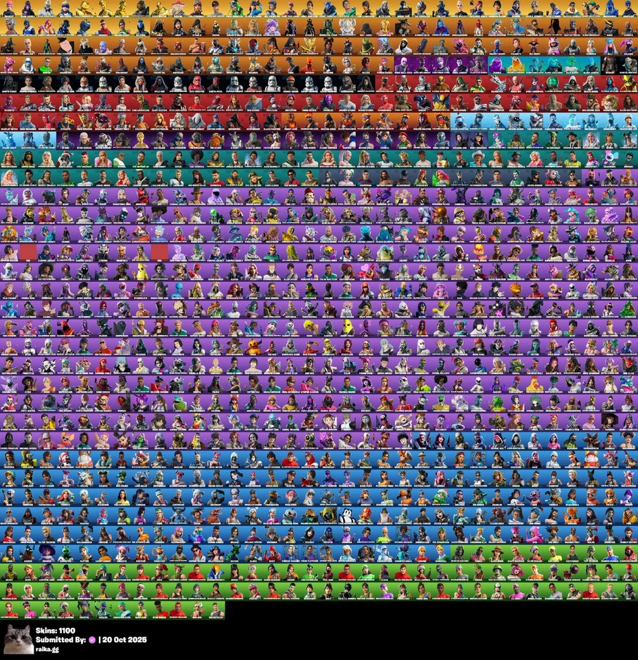 Fortnite 1100 Skns Wildcat,Gold Midas,Neo Versa,Merry Mint Axe CONTACT ME FIRST - Image 1 of 4