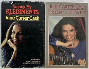 Among My Klediments & From the Heart by June Carter Cash - 2 Hardcover Book Lot - Picture 1 of 3