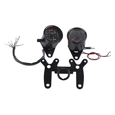 DAUERHAFT Universal Moto Odómetro Velocímetro, Digital LED Odómetro y  Foto 1 de 4