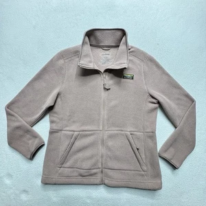 LL Bean Womens S Sweater Fleece Pullover Periwinkle 1/4 T Snap EUC CORAL Pink - Picture 1 of 10