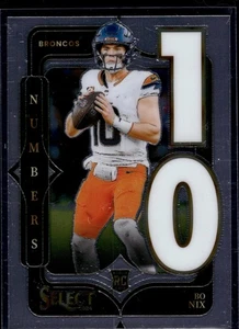 2024 Panini Select Bo Nix #6 RC Rookie Select Numbers NM - Picture 1 of 2