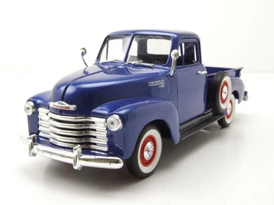 Chevrolet 3100 Pick Up 1953 Bleu Modèle Auto 1:24 Welly - Photo 1/4