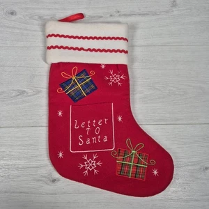 Handgefertigter großer Weihnachtsstrumpf Stiefel Weihnachten Urlaub Design Dekorationen 15"x 7" - Bild 1 von 8