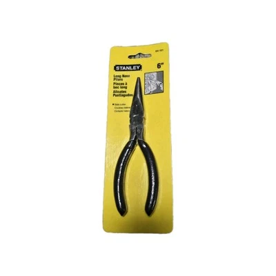 Stanley 6" Long Nose Pliers 84-121 NEW  Vtg 1996 - Image 1 of 3