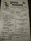 VINTAGE RUGBY LEAGUE PROGRAMME AUSTRALIA NZ TRIAL WHITES V COLOURS @ WIGAN 1946