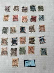 German Stamps, Marienwerder Collection Of 26 Used With Nice Cancellation Marks - Picture 1 of 9