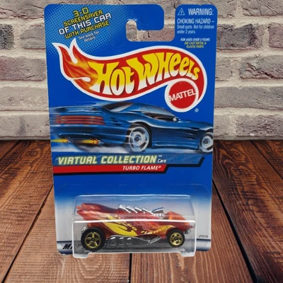 Coche fundido a presión Hot Wheels escala 1:64 turbo llama diseño llama roja Foto 1 de 3