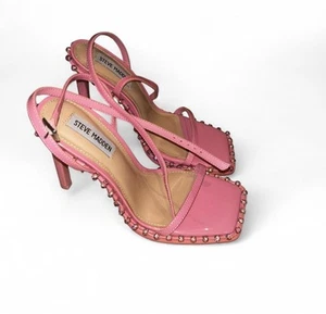 Steve Madden Zele Strass-Heels mit eckiger Zehenpartie Rosa Größe 7,5 - Bild 1 von 4