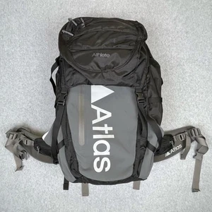 Zaino Atlas Atleta Viaggio Esterno Fotocamera con Cintura Anca Nero/Grigio Buono - Foto 1 di 21