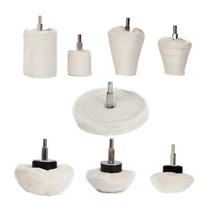 Buffing Wheel for Drill,8 pcs Buffing Pad Polishing Wheel Kits,Wheel Shaped P... - Picture 1 of 6