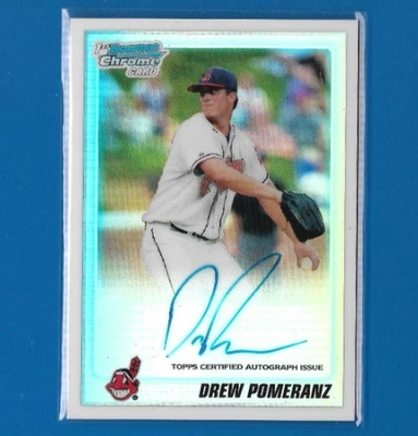 Bowman Draft Chrome Prospects Drew Pomeranz 2010 automático/500 refractor RC, #BDPP82 Foto 1 de 2