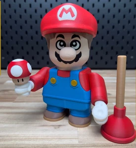 Trozo impreso en 3D Mario Bros™ Mario escala media 6"-8" - Imagen 1 de 4
