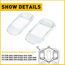 2 Overhead Ceiling Dome Light Lens Clear Cover For Dodge Ram 2500 3500 2003-2009