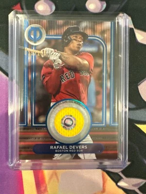 2024 Topps Tribute Stamp of Approval Relic Rafael Devers /150 Blue Red Sox - Image 1 of 3