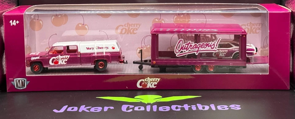 M2 Machines Chase 1973 Chevrolet Cheyenne Super 30 & 1969 Camaro Z/28 Funny Car - Image 1 of 1