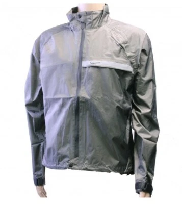 Vespa Small Raincoat Rider Essentials Anthracite Grey New 605588M02G - Image 1 of 4