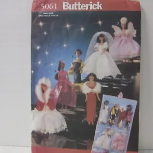 🦋 Butterick 5061 - SCHÖNE 111/2" BARBIE PUPPE BRAUT - ABEND KLEIDUNG MUSTER - Bild 1 von 1