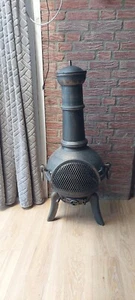  Terrassenofen, Aztekenofen , Gusseisen, Funkenschutz,... - Bild 1 von 2