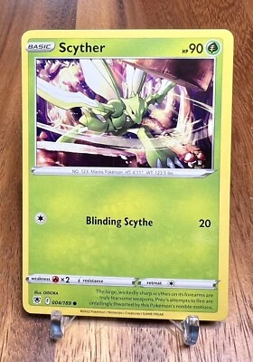 Scyther 004/189 Non Holo Sword & Shield Pokemon Card NM - Image 1 of 2
