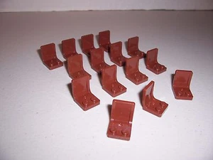 LEGO - ASIENTOS/SILLAS - MARRÓN ROJIZO (15 piezas) - ¡NUEVO! - Imagen 1 de 2