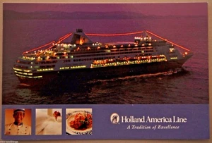 POST CARD HOLLAND AMERICA VEENDAM CRUISE SHIP MAIL POSTAL 2005 HAL 30702226 NM - Picture 1 of 2