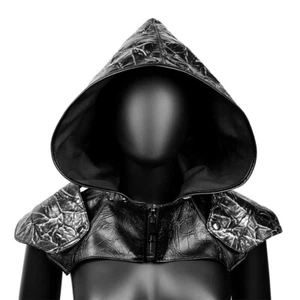 Medieval Men Hat Viking Warrior Aristocrat Cavalier Knight Shawl Hooded Cape - Picture 1 of 6