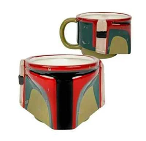 Lucasfilm Ltd. Star Wars Boba Fett 3D Ceramic Helmet Coffee Mug Tea Cup SW16183D - Picture 1 of 2