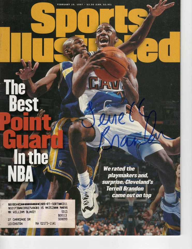 REVISTA DEPORTIVA ILUSTRADA FIRMADA POR TERRELL BRANDON CLEVELAND CAVALIERS 10/02/1997 Foto 1 de 1