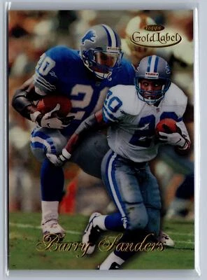 1998 Topps Gold Label #100 Barry Sanders - Image 1 of 2