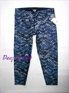 SPALDING WOMEN LEGGING CAPRI YOGA FITNESS PANTS SPORT ATHLETIC GYM WORKOUT NEW - Picture 1 of 4