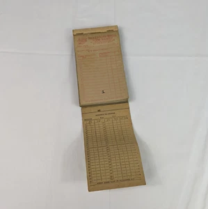 VTG Melchiori Bros Food Market Store Ledger Booklet Tear Away Flushing Ohio - Picture 1 of 8