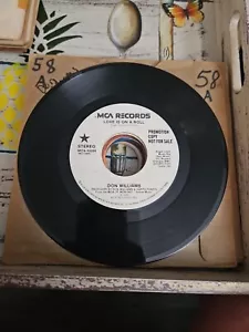 Don Williams 1983 Love is on a Roll 45 RPM Promo VG - Foto 1 di 2