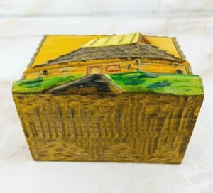 Vintage Rezeptkartenbox aus Holzhütte - Hochglanz mit rustikalem Charme - Bild 1 von 10
