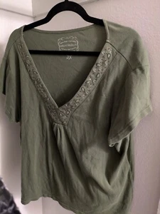 High Sierra 2XL Green Short Sleeve Women's Shirt - Picture 1 of 5