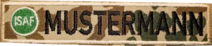 Namensstreifen Namensband Bundeswehr, mit Logo und mit Klett - Picture 1 of 7