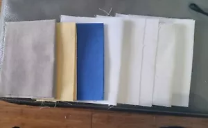 8 Linen Fabric Sample Pieces for Cross Stitch / Tapestry. Lot 19 - Picture 1 of 4