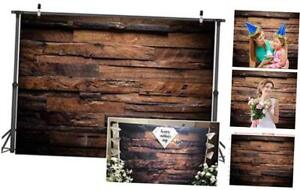  Brown Wood Backdrop for Photography Customized Vintage Background for 7x5ft