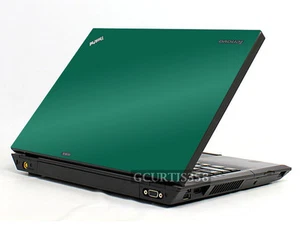 GREEN Vinyl Lid Skin Cover Decal fits IBM Lenovo Thinkpad T400 Laptop - Picture 1 of 1