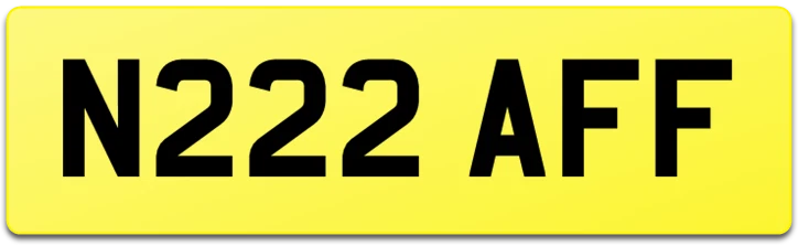 QUALITY NEAT ZAFF CAR REG PRIVATE NUMBER PLATE N222 AFF NO HIDDEN DVLA FEES - Image 1 of 1