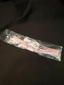 Pink Leather "Hope, Believe, Faith" Breast Cancer Support Bracelet 9" (13688) - Picture 1 of 2