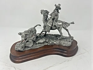 Escultura de peltre Chilmark MAVERICK BECERRO por Don Pollan 1974 1973/2500 de colección EE. UU. - Imagen 1 de 13