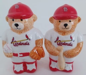 Agitadores de sal y pimienta St. Louis Cardinals diseño de osos por Hunter 2005 - Imagen 1 de 10