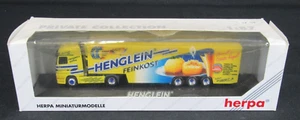 Herpa 1:87 Actros LH Refrigerado Semi "Henglein" Modelo Sin usar, en caja MZ714 - Imagen 1 de 5