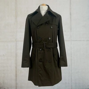 Pretty Green Bircham Black Label Belted Trench Coat Size Medium New With Tags - Picture 1 of 24