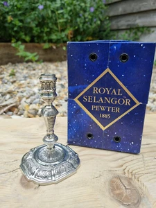 Lovely small Halcyon Days Pewter Candle Stick together with original box - Picture 1 of 6