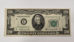 1950 $20 TWENTY Dollar Bill Federal Reserve Note Richmond Virginia E 87660751 B - Picture 1 of 9