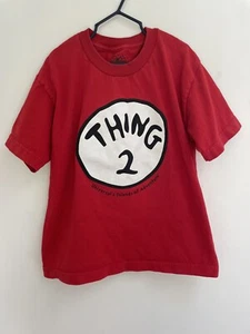 Universal Studios Kids Islands of Adventure Dr. Seuss Thing 2 T-Shirt Red Small - Picture 1 of 4