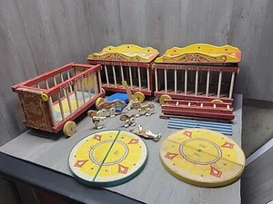 Vintage 1962 Fisher Price Circus Wagon Pull Toy - Picture 1 of 24